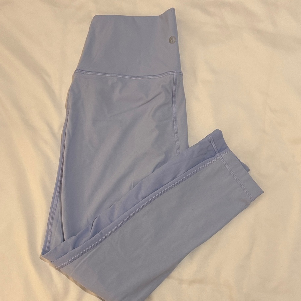 Lululemon double lined leggings size 6- light Periwinkle color